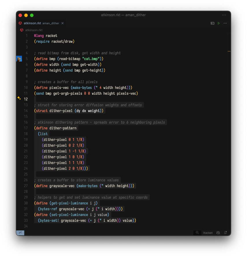 First half of Atkinson code