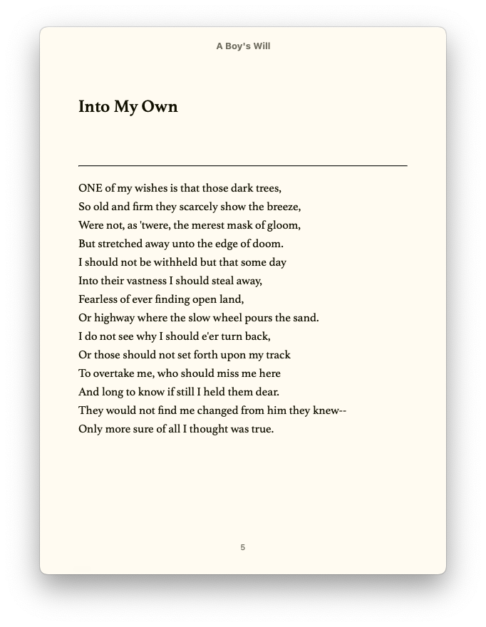 Screenshot of formatted page from a book made by GemPress